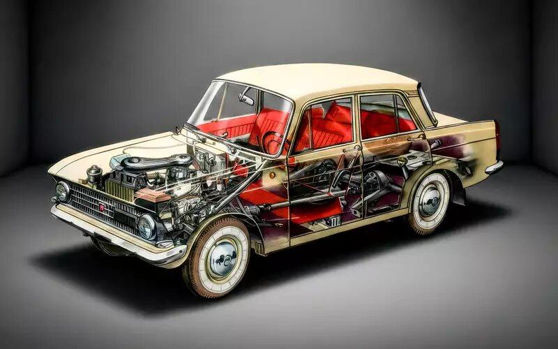 Москвич-408 в середине 60-х годов был вполне современным по инженерии и передовым по дизайну.история Москвичей-408 и -412
📷
