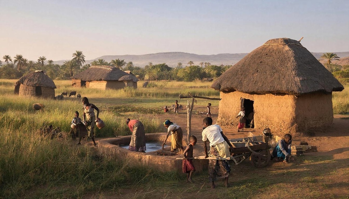 Соседи иногда помогают россиянину с едой.  Фото: Изображение сгенерировано нейросетью Giga Chat