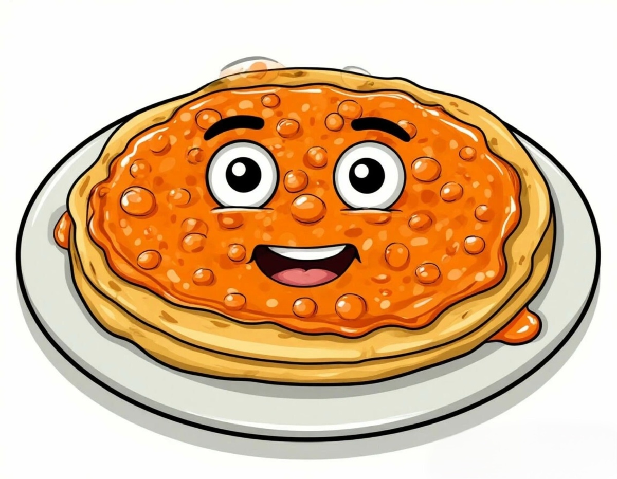 Блины с икрой. Изображение создано с помощью ИИ.