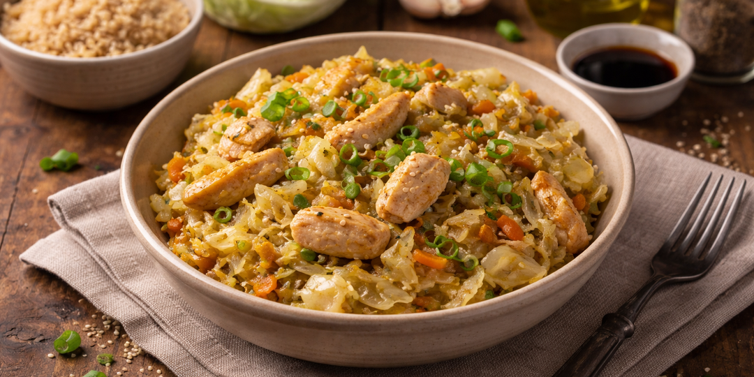 Простой ужин при диабете: сытная миска с курицей без скачков сахара