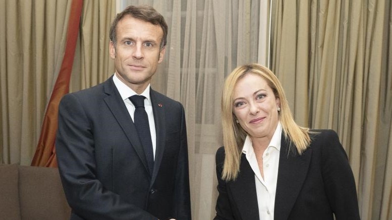     Макрон и Мелони   
Пресс-служба правительства Италии (governo.it)