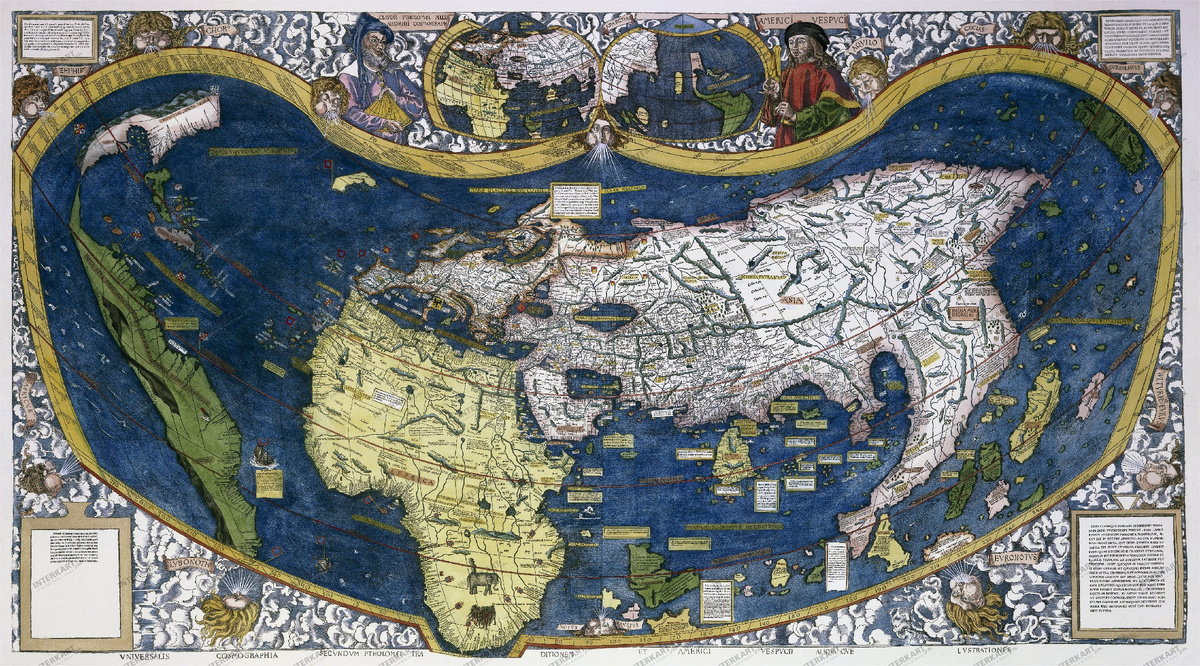 Карта Вальдземюллера 1507 г.