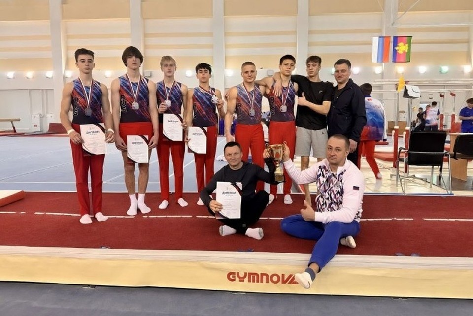   Сборная команда ДНР по спортивной гимнастике успешно выступила на первенстве Южного федерального округа в Краснодаре. Фото: ТГ/Ширшов