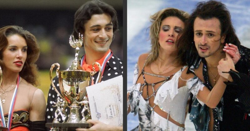    Ирина Лобачёва и Илья Авербух на заре своей совместной карьеры.