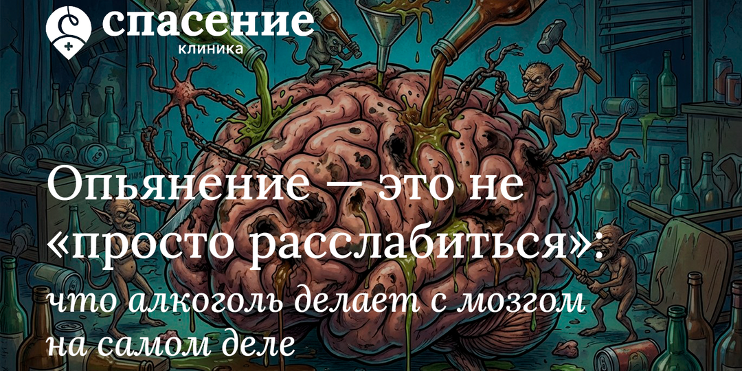 Опьянение — это не «просто расслабиться»: что алкоголь делает с мозгом на самом деле