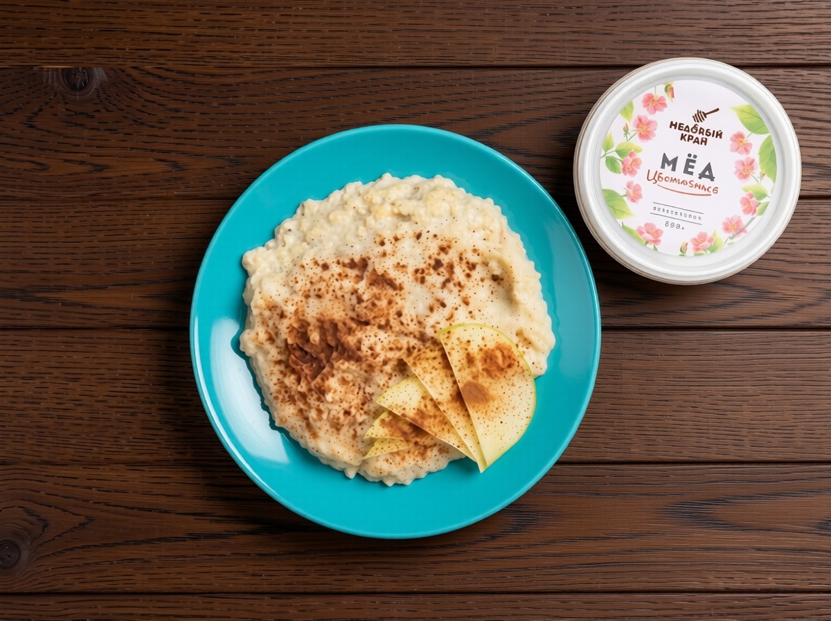 Пшенная каша с яблоком