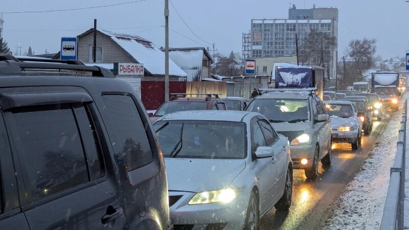     Пробки в Барнауле. Анастасия Панченко