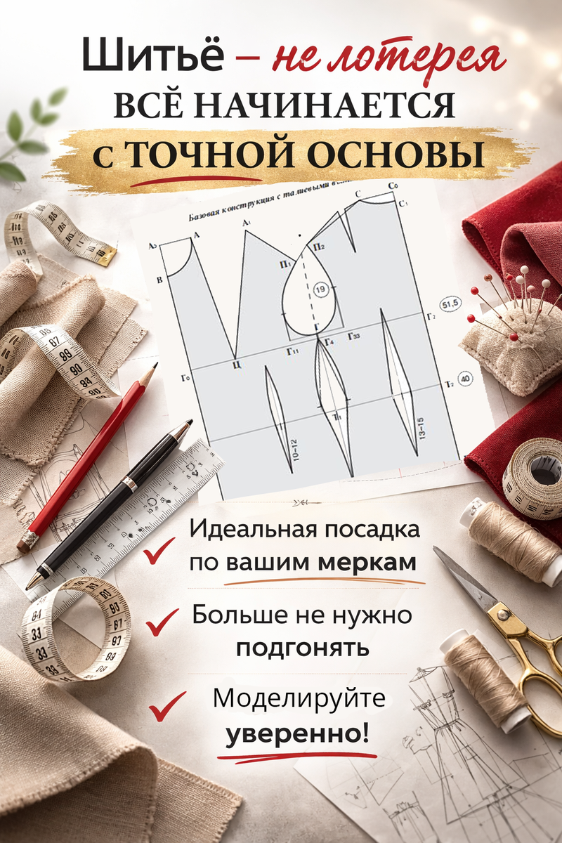 Мы все разные, и выкройки для нас должны быть индивидуальные