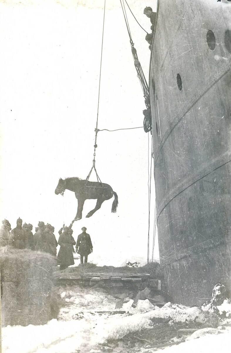  Рис. 2 Разгрузка парохода «Анадырь