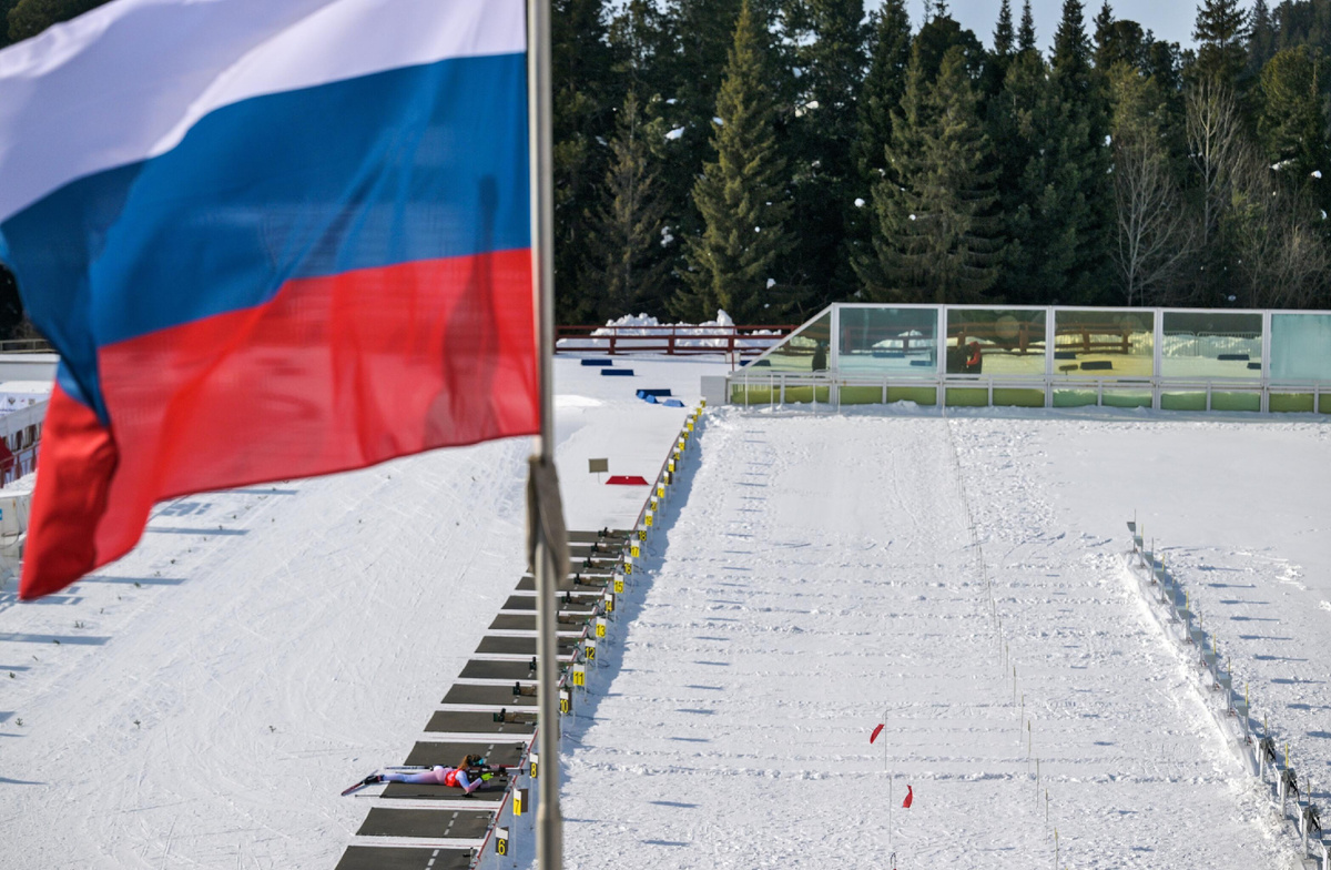 Российский флаг на соревнованиях спортсменов-паралимпийцев, архив © Sputnik 