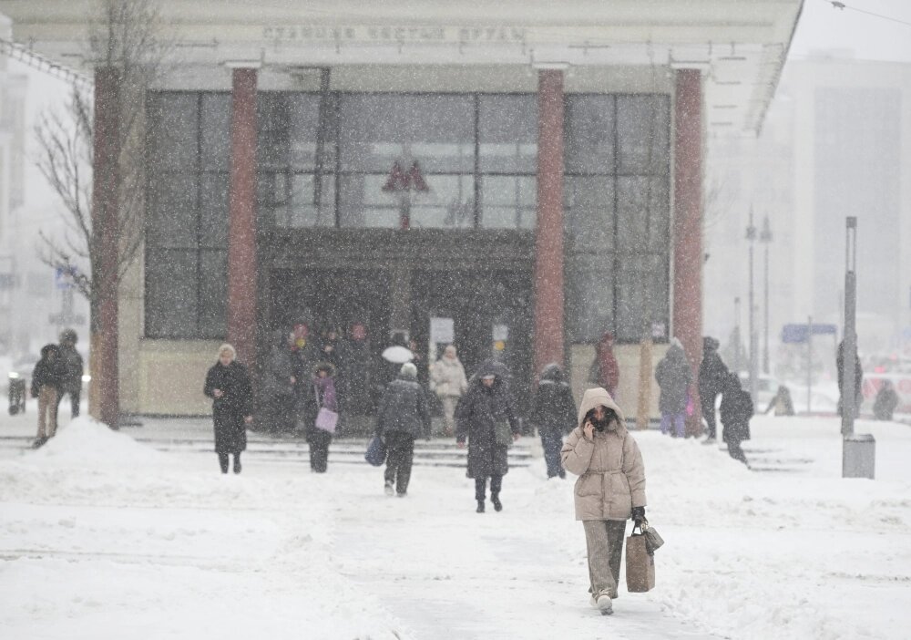    Снегопад в Москве 19 февраля 2026 г. Фото: РИА Новости/ Михаил Воскресенский