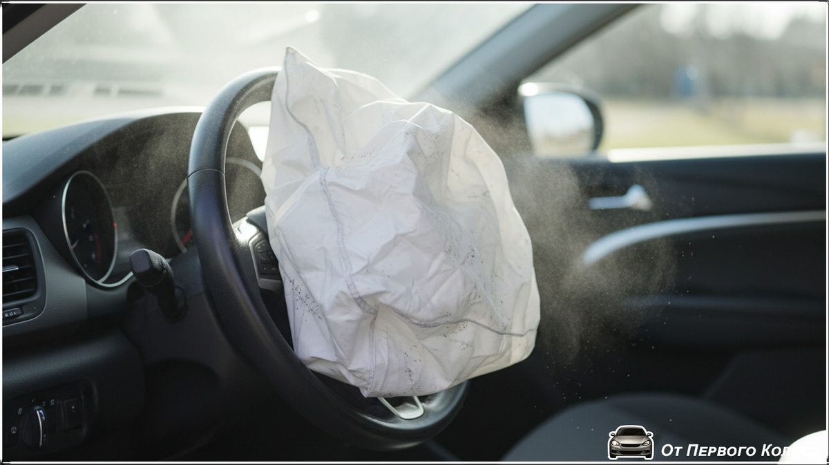 Подушка безопасности сработала