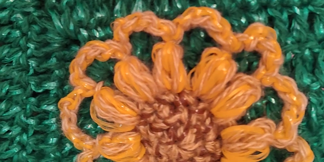 🌻Сумка с подсолнушком🌻Вязание крючком от угла.Мастер-класс.