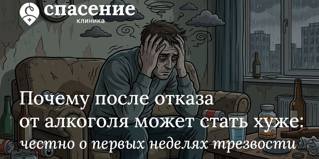 Почему после отказа от алкоголя может стать хуже: честно о первых неделях трезвости