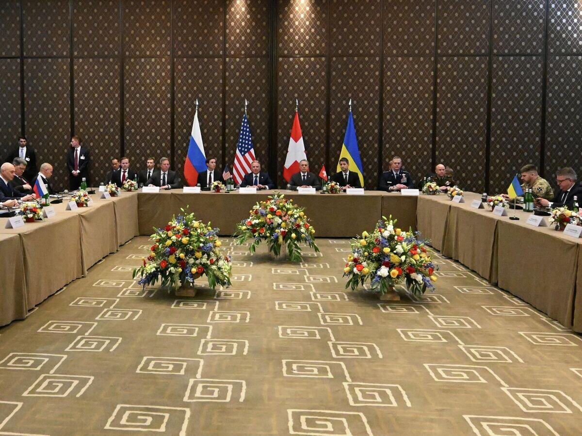    Трехсторонние переговоры РФ, США и Украины в Женеве | © РИА Новости / Екатерина Чеснокова