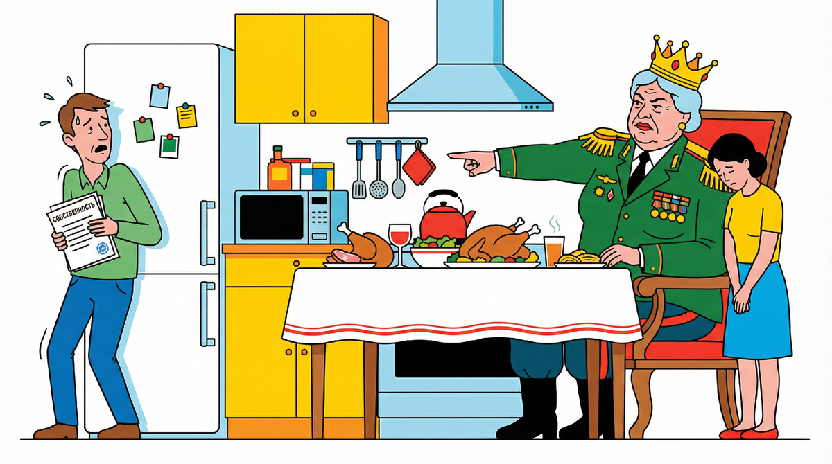 🏠 «Мама поживет у нас пару недель, пока ремонт». Прошло 3 года.