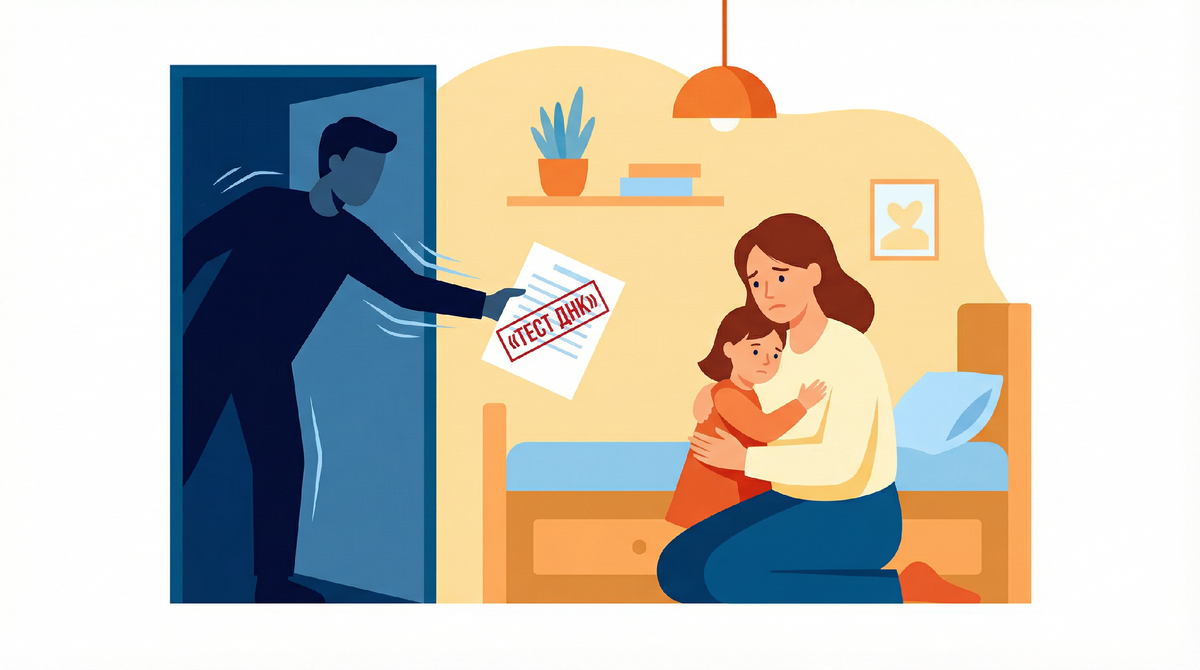 🧬 «Я знаю, что у тебя дочь. Она — моя? Жди повестку в суд».