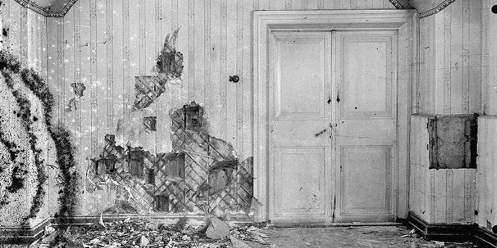 Подвал дома Ипатьева место расстрела царской семьи 1918 год. Фото в открытом доступе