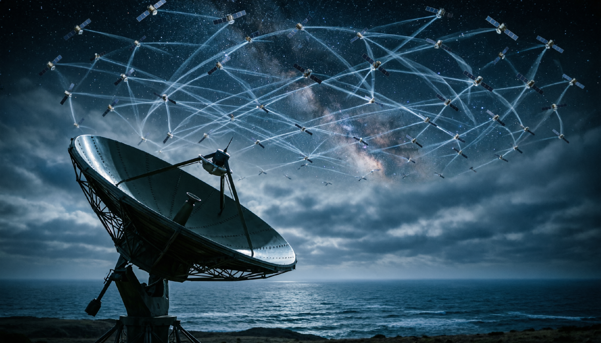 Звездное "шпионское" небо 2030 года. Фантазия на тему. ИИ.