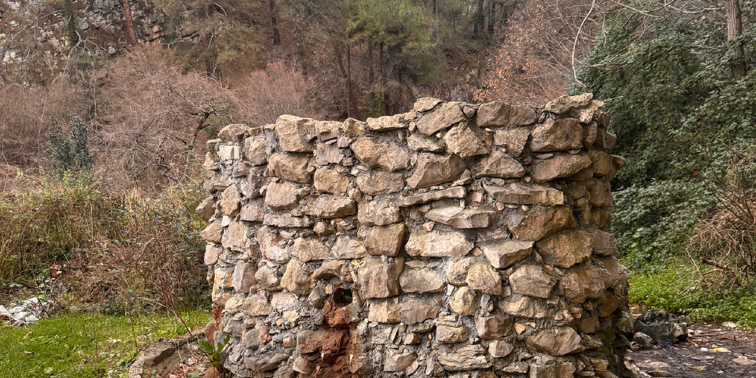 Источник в Абхазии у села Багрипш