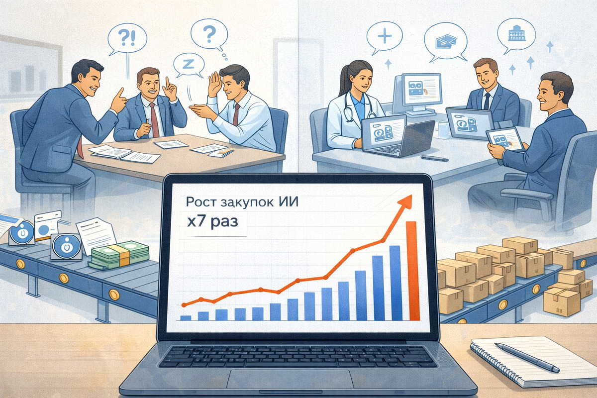 Закупки ИИ взлетели в 7 раз