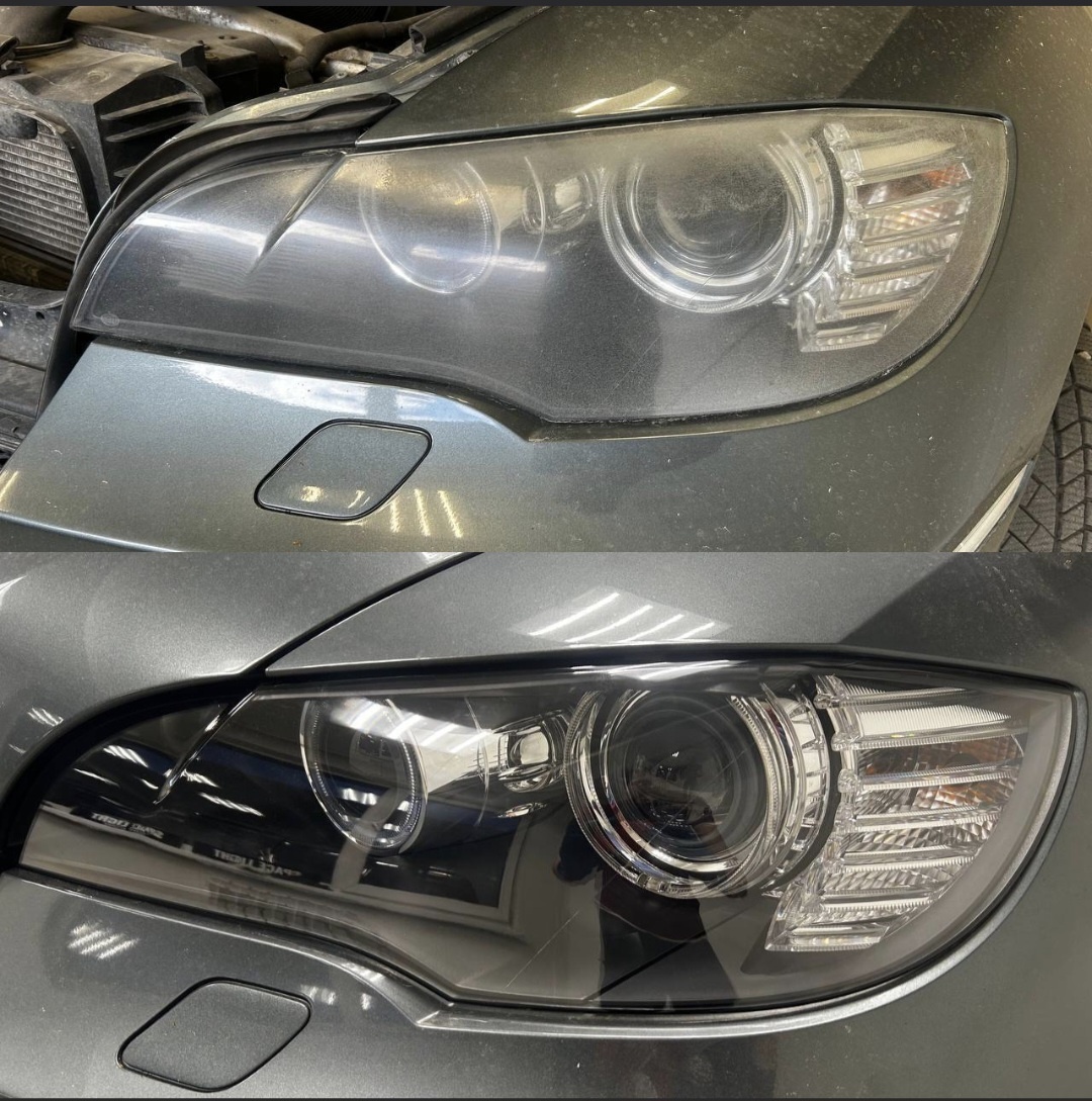 Инструкция для тех, кто устал щуриться по вечерам и хочет сэкономить 15 тысяч.Если ваши фары со временем стали напоминать мутное стекло душевой кабины - вы не одиноки. Это естественный процесс: песок, реагенты и ультрафиолет делают своё чёрное дело. Заводской защитный слой стирается, пластик окисляется, желтеет, покрывается сеткой микротрещин. Итог один: свет уже не режет темноту, в дождь ехать страшно, а машина выглядит уставшей даже после мойки.