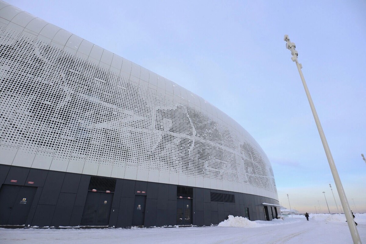    Фасад арены уже полностью готов   vk.com/rustadium