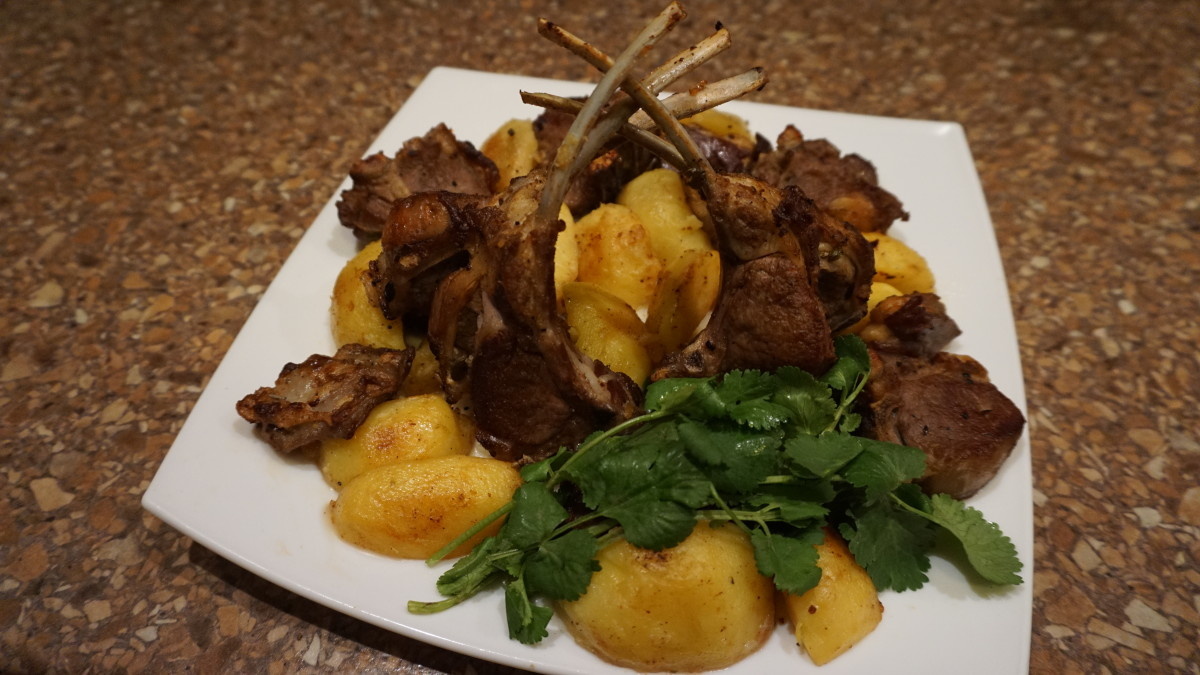    Каре ягненка с картофелем