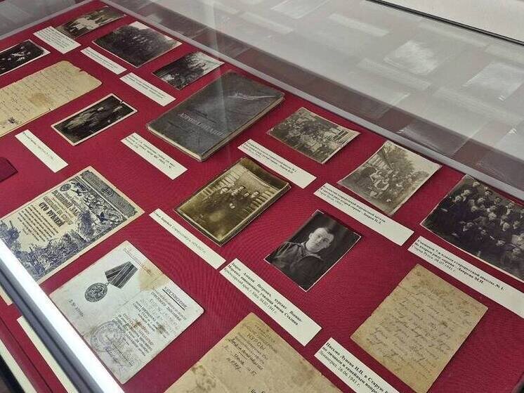     Экспозиция выставки «Завтра была война» стала пронзительным напоминанием о неизмеримой цене Великой Победы. Фото: telegram-канал главы Старорусского округа Елены Комаровой