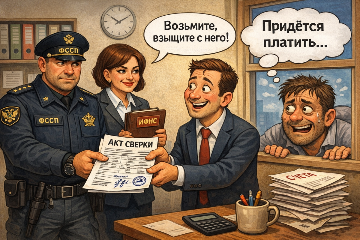 Погашение налоговой задолженности за счет дебиторки