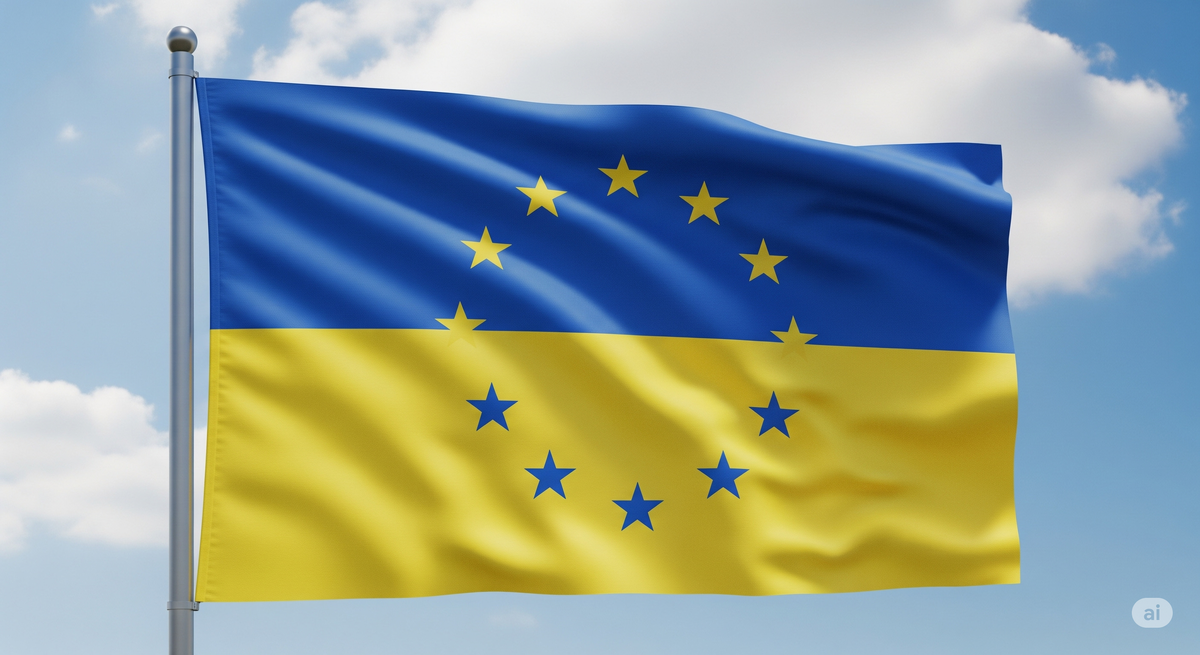   флаг Украины в ЕС ИИ