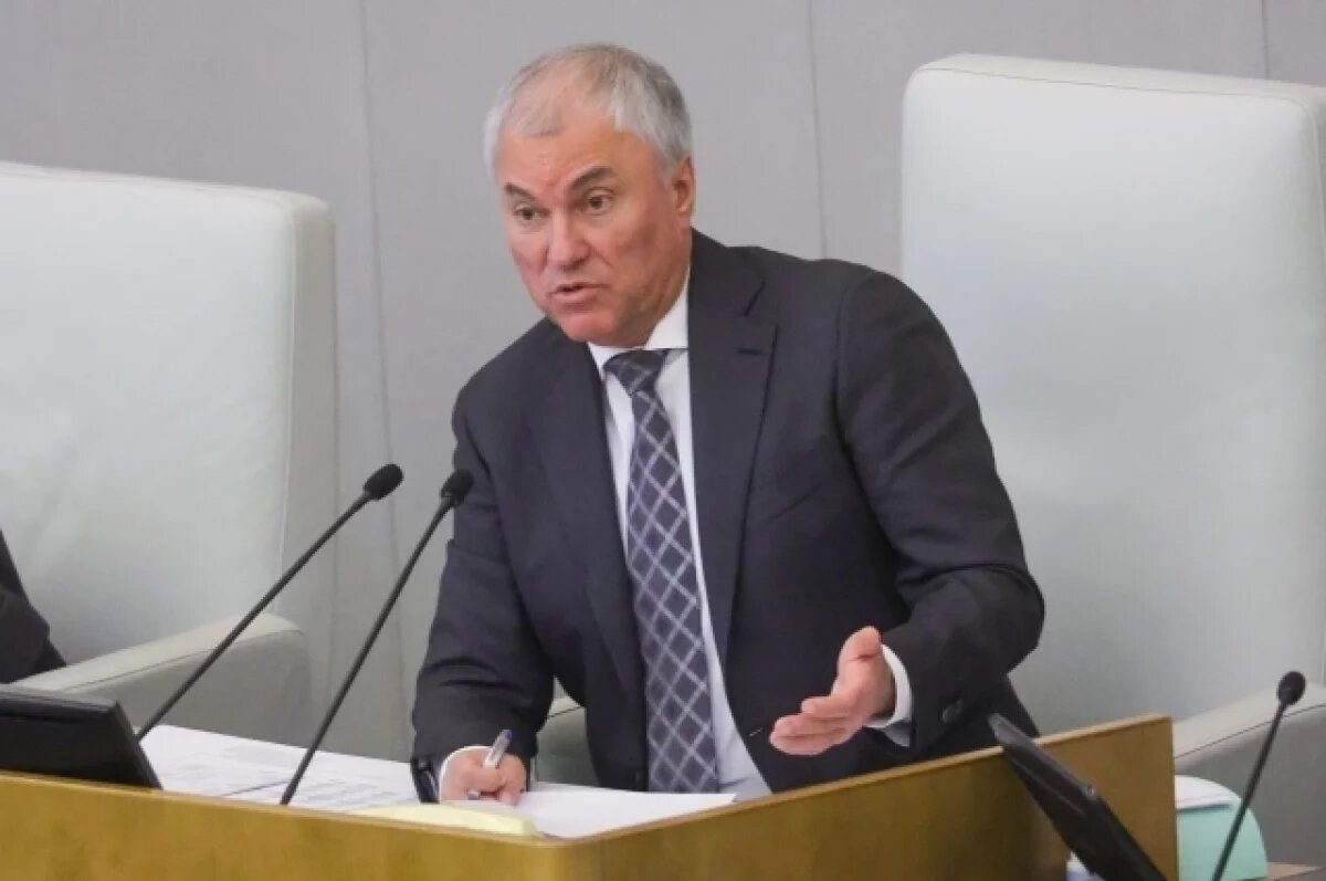    Володин ответил Мерцу, который мечтает об истощении России