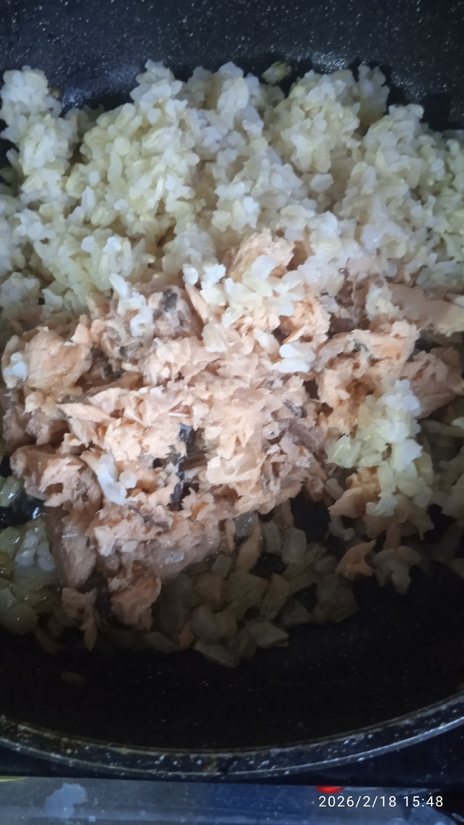 Готовлю начинку для блинов