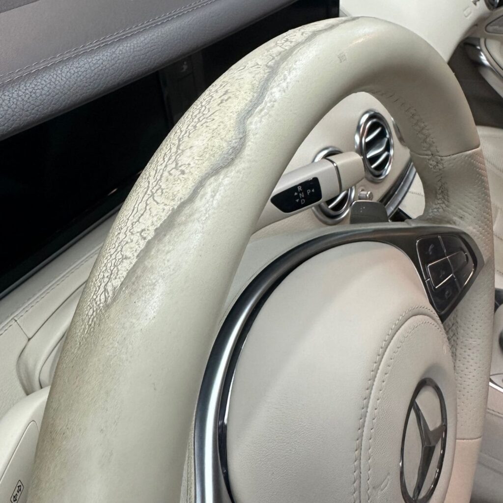 Руль мерседес, до реставрации 