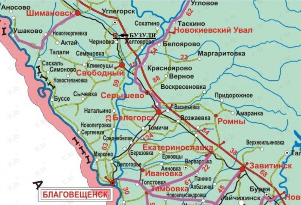 Ромны и Амаранка на карте. фото: яндекс.