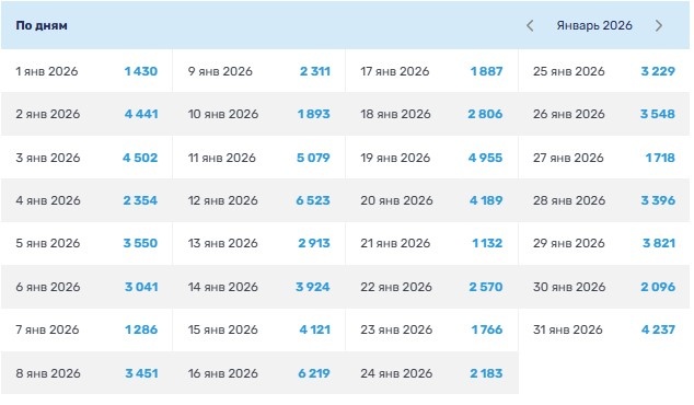 мой доход за январь 2026