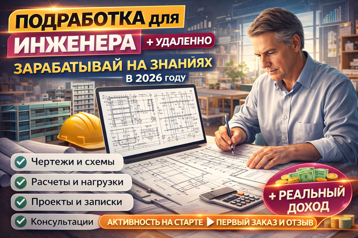 Подработка для инженера в 2026 году: как зарабатывать удаленно на своих профессиональных знаниях