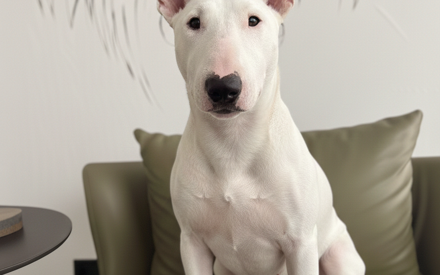 Стрижка и уход за шерстью собак породы Бультерьер