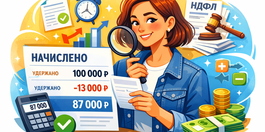 Как читать расчётный листок: простая расшифровка всех строк (начисления, удержания, взносы)