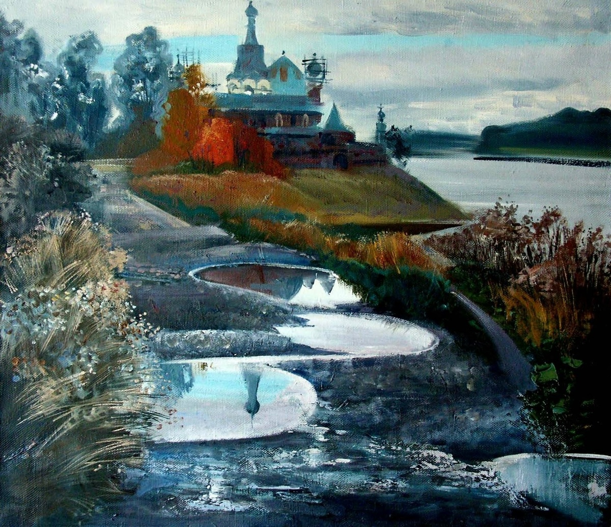 © Александр Кривонос. Старая Ладога. Холст, масло. 