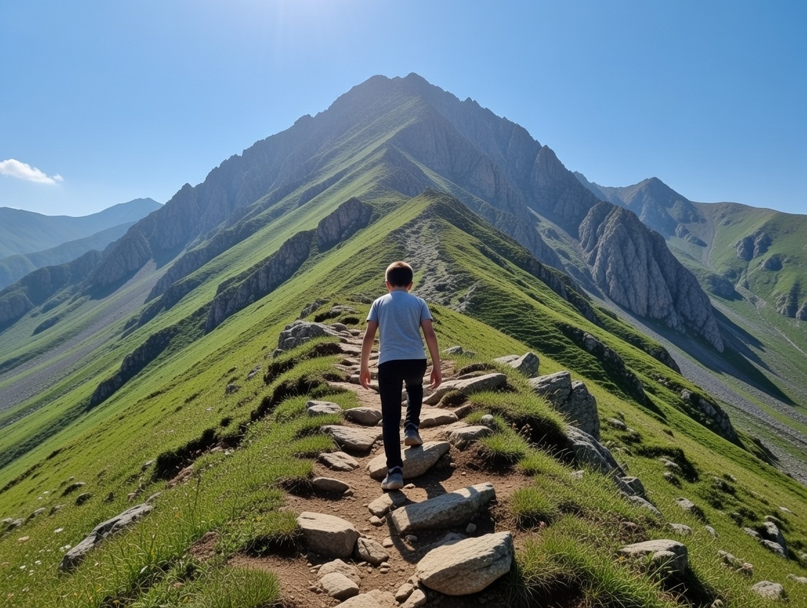 Вполне себе неплохо чуствует Артём в горах