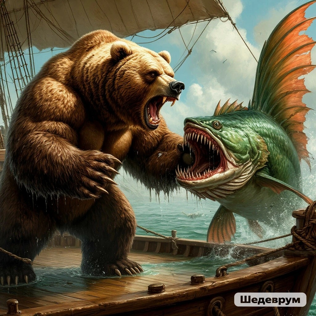 Бой с болотными тварями.