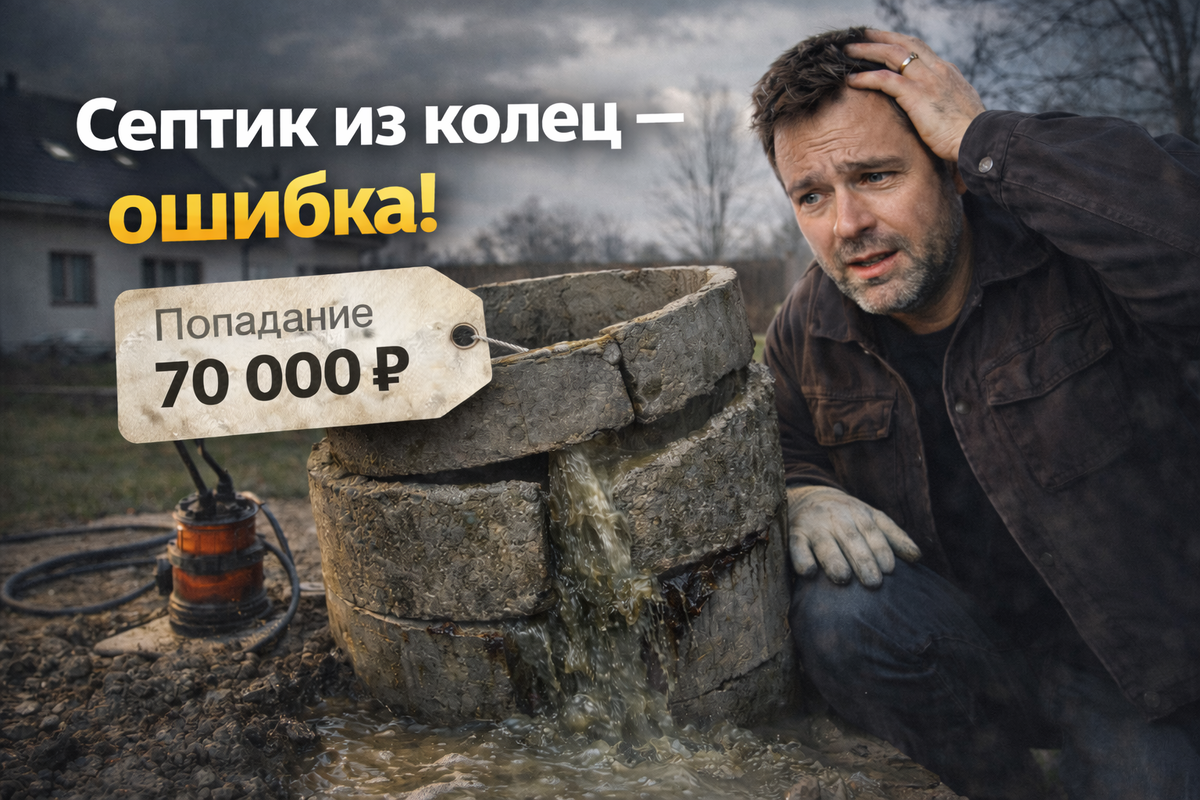 Как я чуть не остался без канализации: что не расскажут про септик из колец
