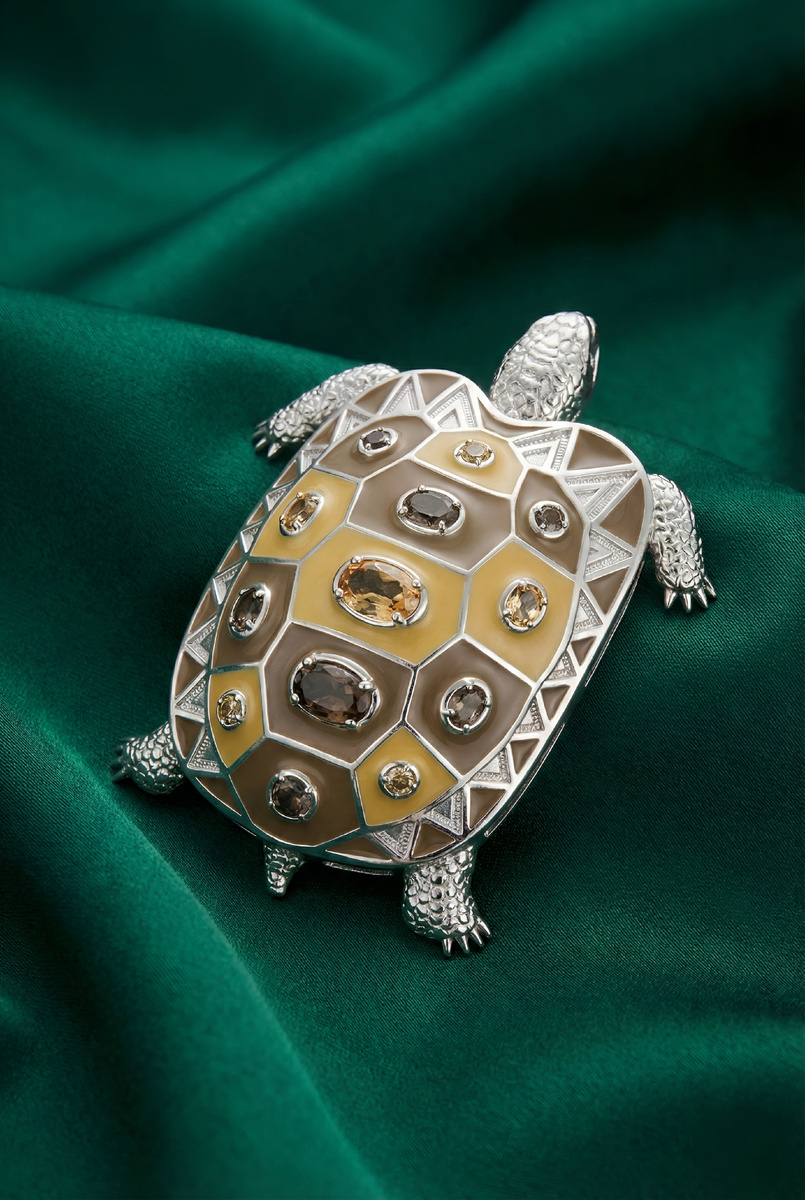 Брошь в виде Черепахи, бренд TRIORA