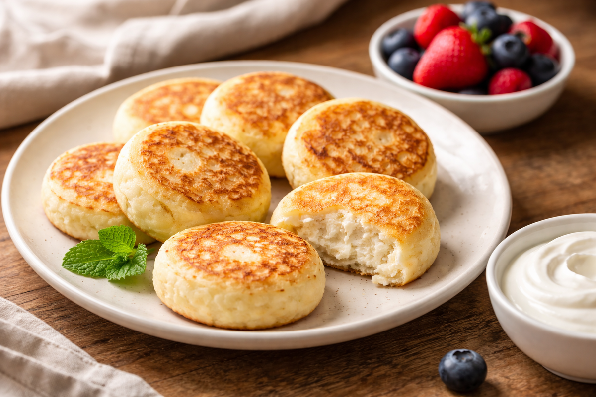 Сырники из творога в аэрогриле