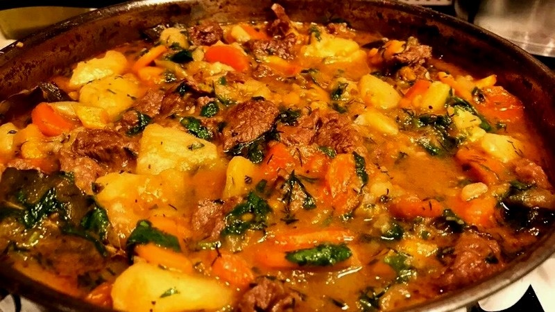 Тушеный картофель с мясом