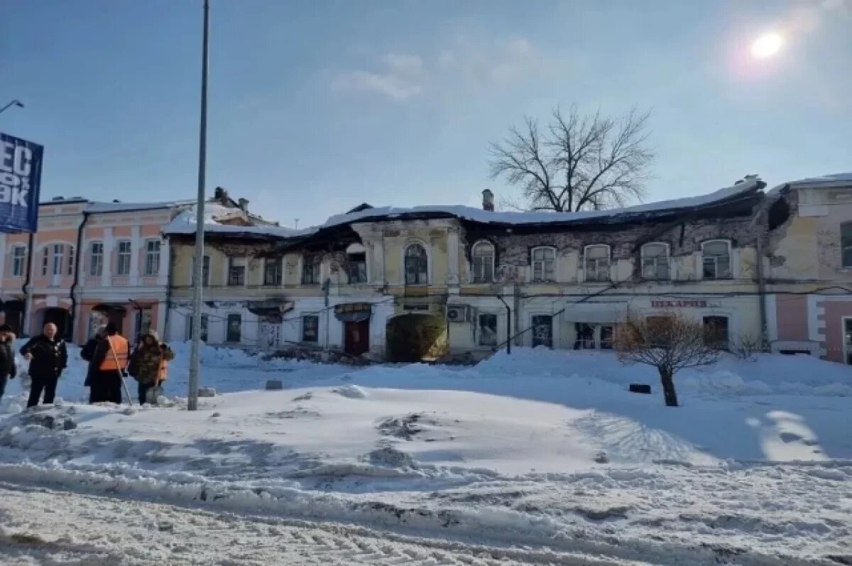    В центре Тамбова обрушилось историческое здание: пострадавших нет