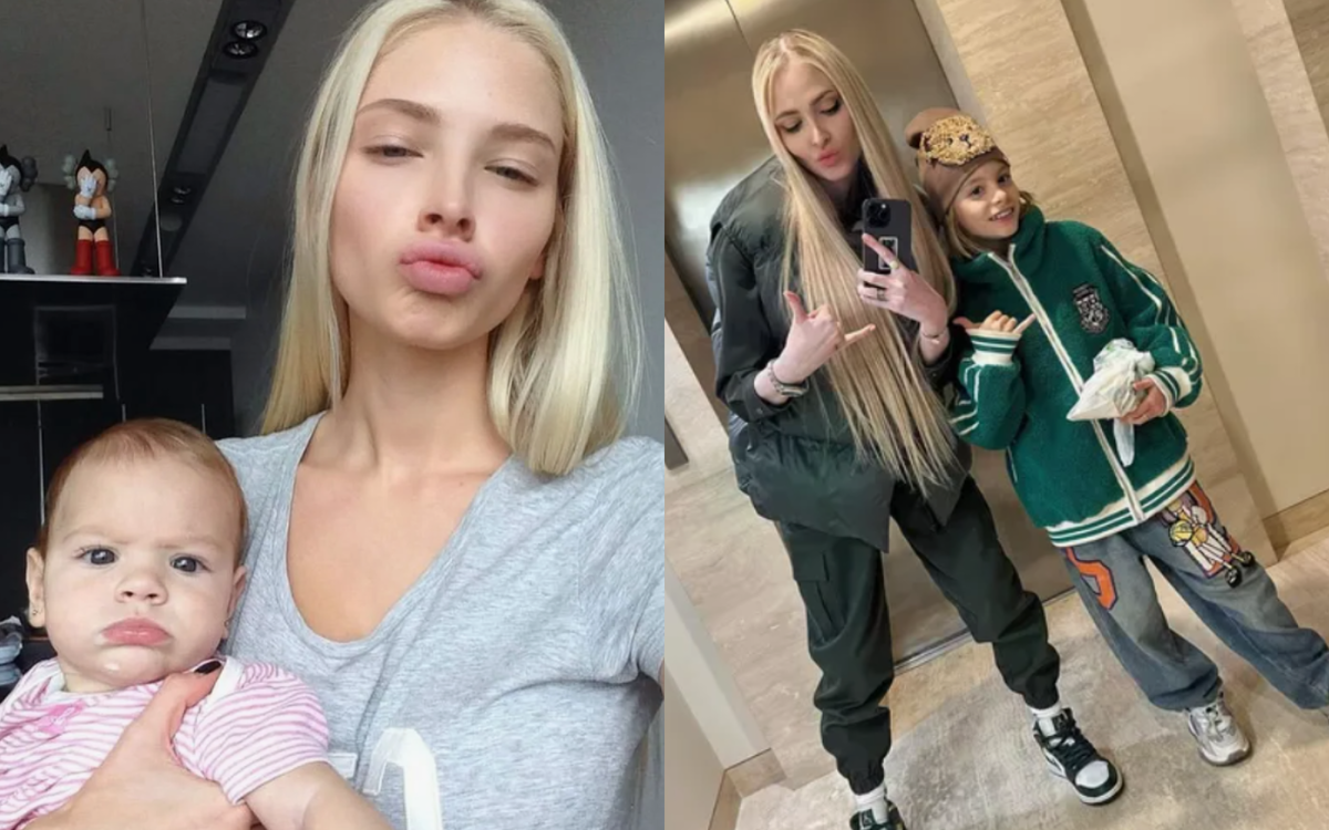 на фото Алена Шишкова с дочерью 