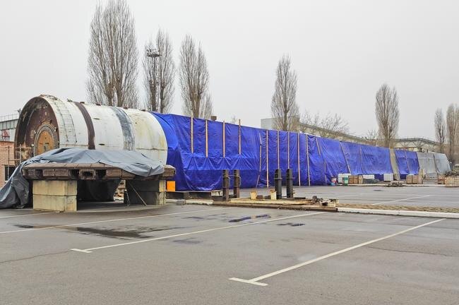 Вот так выглядит ТПМК «Алеся», когда находится на хранении на одном из объектов «Минскметростроя»