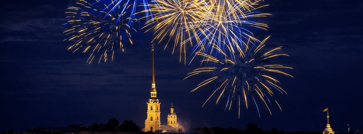 Салют в Петропавловской крепости на 23 февраля